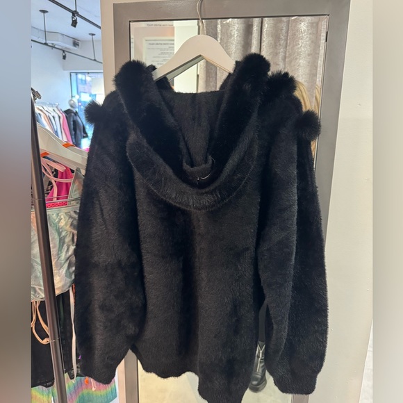 FORAVI - FAUX FUR JACKET W/ HOOD - Picture 5 of 6